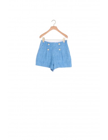 Short en denim jacquard Fin de série